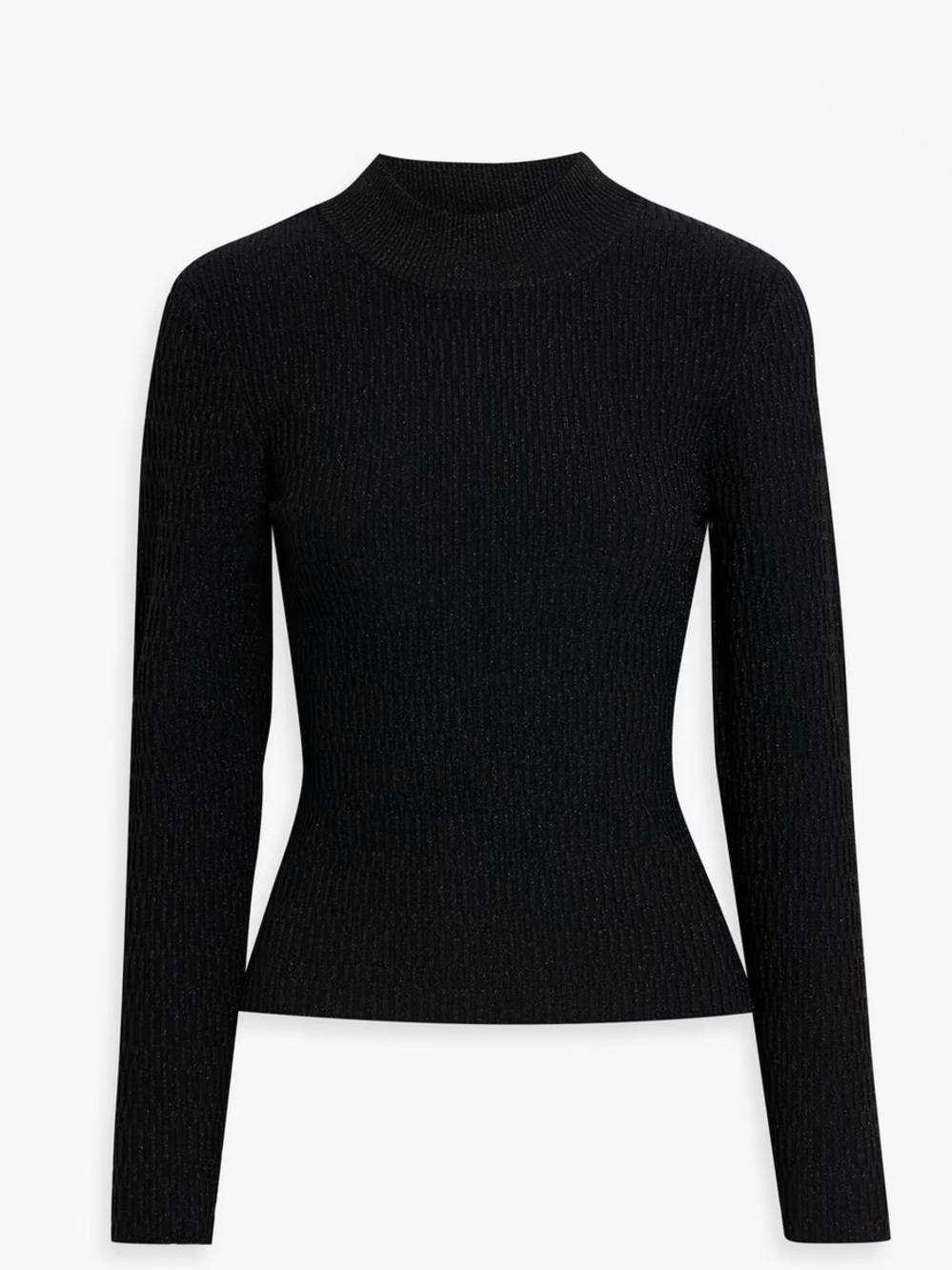 Veronica Beard Dahlia metallic ribbed-knit sweater